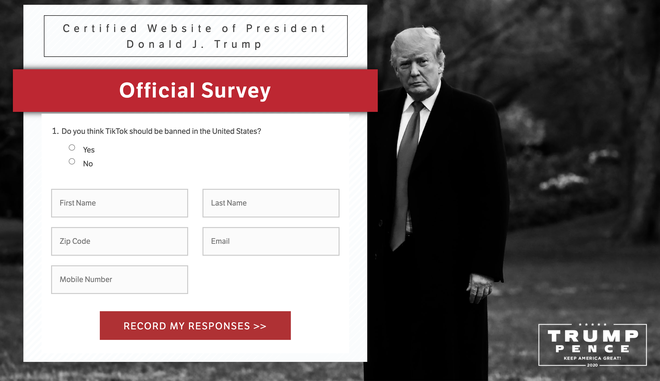 Tong thong Trump dung quang cao keu goi chong lai TikTok anh 2