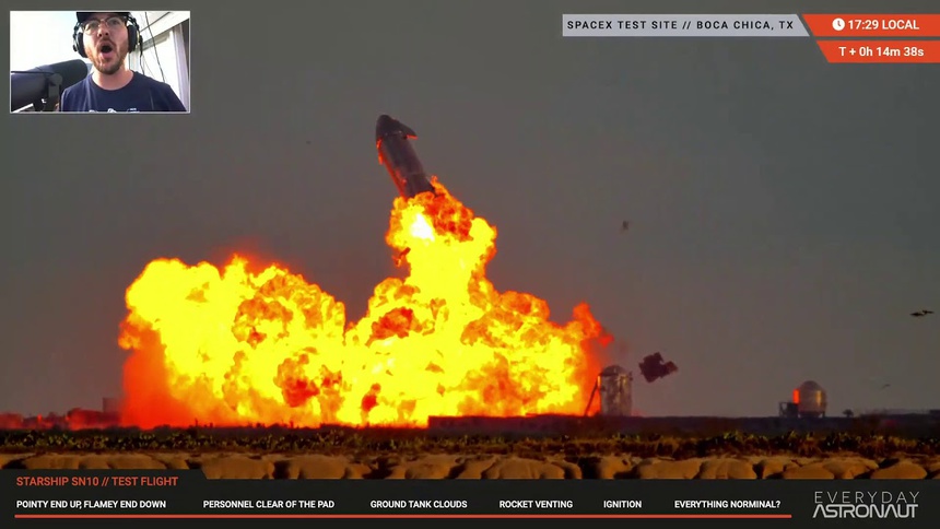 Ten lua cua Elon Musk phat no khi ha canh thanh cong anh 1