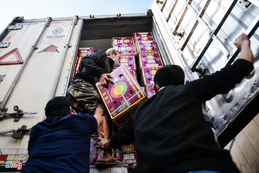 xe container un u vi tac bien, cua khau Lang Son un tac, nong san xuat khau anh 38