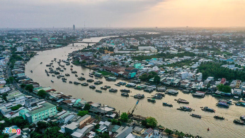 Cho noi Cai Rang hut khach tham quan anh 1