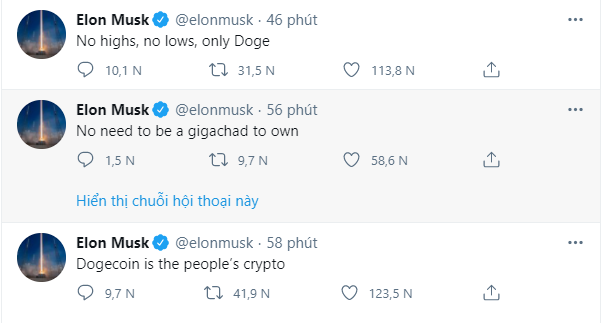 Elon Musk tiep tuc giup Dogecoin tang gia anh 3