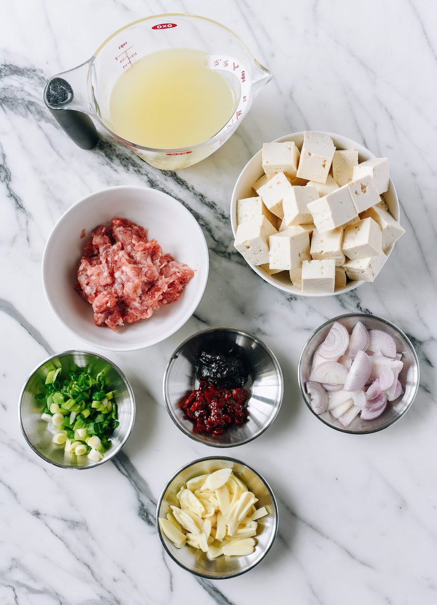 5 buoc lam dau hu xao thit bam sot cay anh 4