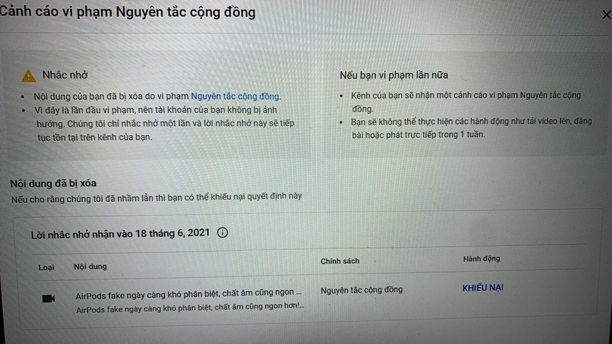 YouTube mạnh tay với video có hàng nhái Apple tại Việt Nam