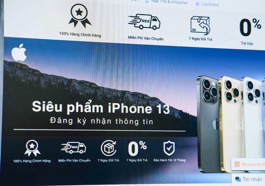 San thuong mai dien tu khong mo dat truoc iPhone 13 anh 1
